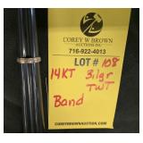 18K BAND - 7 GRAMS TWT - SIZE 7.5