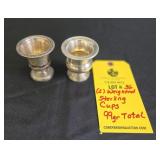(2) WEIGHTED STERLING CUPS - 99 GRAMS