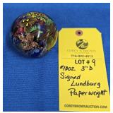 SIGNED LUNDBURG PAPERWEIGHT - #1002 - 3"