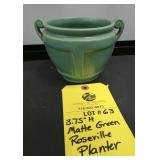 MATTE GREEN ROSEVILLE PLANTER
