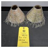 PAIR STERLING SHADES - 5"