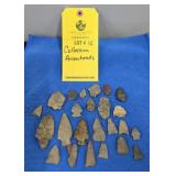 COLLECTION OF ARROWHEADS