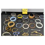 ASSORTED BANGLES AND BRACELETS