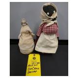 HALF DOLL & CLOTH BLACK DOOR STOP