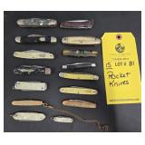 (15) POCKET KNIVES