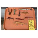 (9) SIGNED ALLEN VEACH FISHING LURES