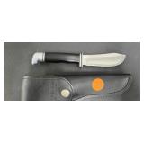 BUCK FIXED BLADE SKINNING KNIFE WITH SHEATH