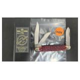 QUEEN CUTLERY 9 JIG BLACK CHERRY STOCKMAN KNIFE