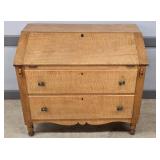 TIGER MAPLE DROP FRONT DESK 42.5" X 37.5" X 24"