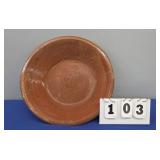 GLAZED REDWARE BOWL