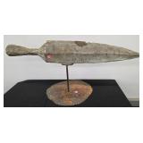 FAUX SPEAR HEAD WITH STAND - 33"