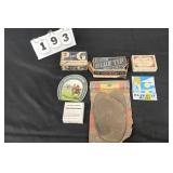 ADVERTISING LOT BLUE TIP MATCHES, PACKERS SOAP, P