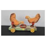 LITHOGRAPH PECKING CHICKEN TOY - BALDWIN CO