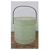 LARGE FURKIN IN OLD GREEN PAINT