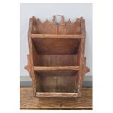 EARLY WALL BOX WITH CANTED SHELVES