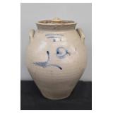 LIDDED NORTON - BENNINGTON CROCK