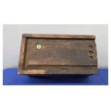 WOOD SLIDE LID BOX