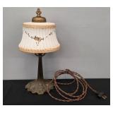 RB CO - 9344 BOUDOIR LAMP WITH REPAIRED SHADE