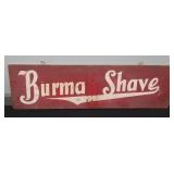 BURMA SHAVE - MORE TIDY DOUBLE SIDED SIGN