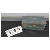 SMALL BLUE PAINTED CHEST