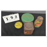 ASSORTMENT OF ADVERTISING TINS CHASE & SANDERS