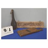 WOOD LOT - SPOON - SLICER - CLAY BANK SIGN