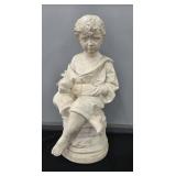 PLASTER BOY STATUE 25"