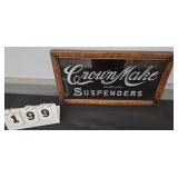 CROWN MAKE SUSPENDERS SIGN