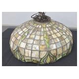 ARTS AND CRAFTS HANGING LEADED SHADE