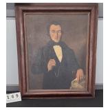 EARLY JOHN MILTON EARLE PORTRAIT ON CANVAS JOHN