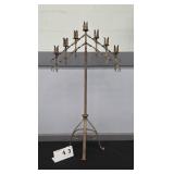WROUGHT IRON FLOOR CANDELABRA