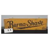 BURMA SHAVE DOUBLE SIDED SIGN 40"