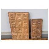 (2) MAPLE SUGAR MOLDS