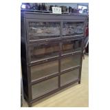 MISSION STYLE DOUBLE WIDE BOOKCASE