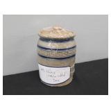 WHITES UTICA SMALL LIDDED JAR - 4 1/4"