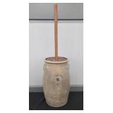 STONEWARE CHURN  - COBALT B