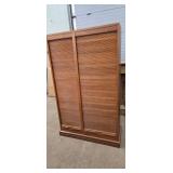TALL OAK TAMBOUR DOOR FILING CABINET