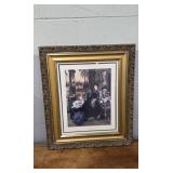 A WIDOW PRINT - ORNATE VICTORIAN FRAME