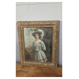 VICTORIAN PORTRAIT IN DECORATED FRAME