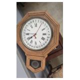 ANTIQUE REGULATOR CALENDAR CLOCK