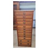 OAK MULTI DRAWER FILE