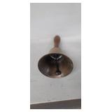 BRASS BELL - BLACK HANDLE