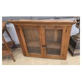 HANGING OAK CURIO CABINET