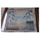 POND SCENE PAINTING - SIGNED ANGEL