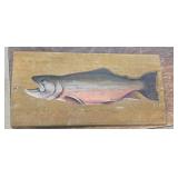 PAINTED FISH PLAQUE