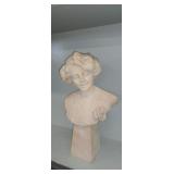 VINTAGE MARBLE ART DECO BUST