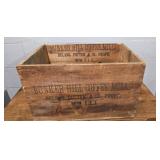 BUNKER HILL COFFEE MILLS WOOD BOX