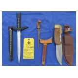 ASSORTMENT OF FIXED BLADE KNIVES