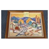OIL ON BOARD PAINTING - SIGNED COLE 06 - 17" X