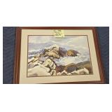 COASTAL SEASCAPE WATERCOLOR - JESSIE B TREFATHEN